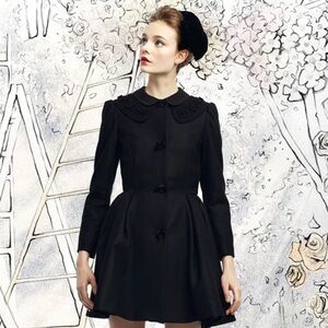 RED Valentino Black Women's Coat